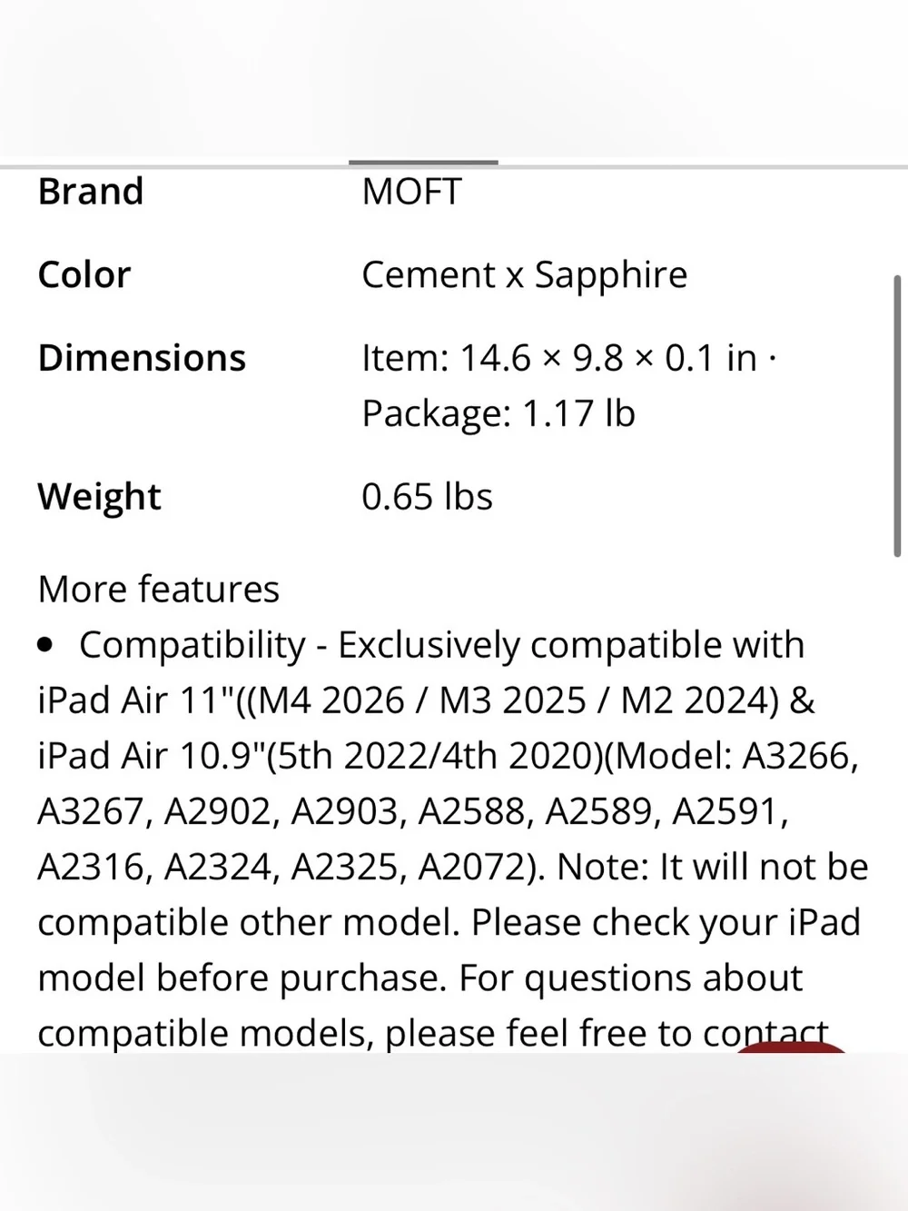 iPad Air 11 & iPad 10.9 Dynamic Folio CEMENT & BLUE